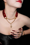 Velvet Crimson Choker – Our First Red Velvet Design