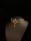 Scarlet Lockchain Slip Chian Choker