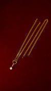 Twin Pearl Slip Chain Choker