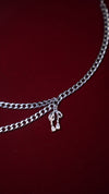 Silver Peace Layered Choker