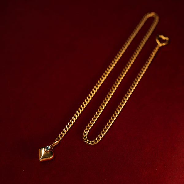 Golden Mirage Heartlock Necklace