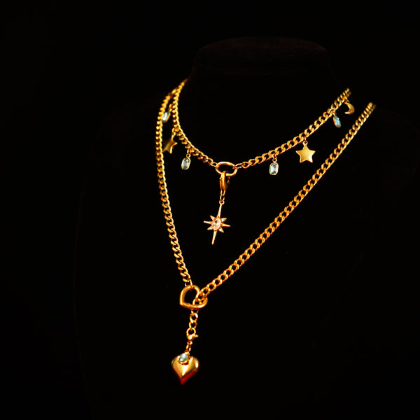 Golden Mirage Heartlock Necklace