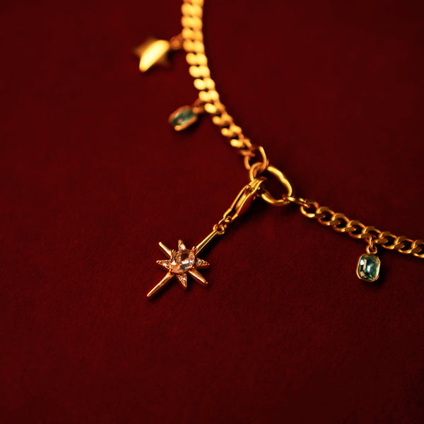 Celestial Drift Galaxy Charm Necklace