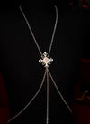 Lightning Frost Body Chain – Multi-Way Wear Silver Harness