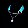 Summer Exclusive——Velvet Starglint – Aqua Choker