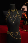 Rose Relics Gold Waist Chain – Adjustable Body Jewelry