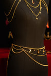 Rose Relics Gold Waist Chain – Adjustable Body Jewelry