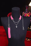Eros Chain – Pink Velvet Choker