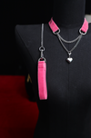 Eros Chain – Pink Velvet Choker