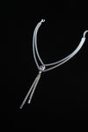 AZURE DUET | Blue Double-Layer Tassel Necklace, product image 1