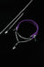 Four-in-one purple velvet choker components